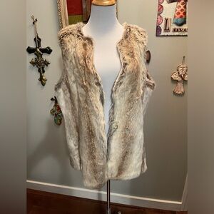 Faux fur vest